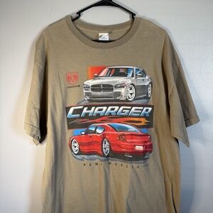 Vintage Y2K Dodge Charger HEMI Muscle Car Gildan XL Graphic Tee